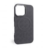 Texturierte Hülle mit MagSafe für Apple iPhone 16 grey (04)