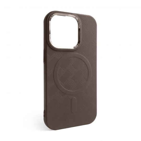Coque Texturée avec MagSafe pour Apple iPhone 16 Pro Max marron (02)