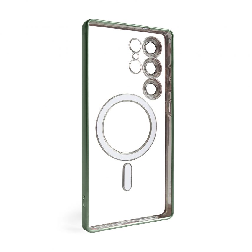 Coque avec MagSafe pour Samsung Galaxy S25 Ultra/S938 (2025) olive (08)
