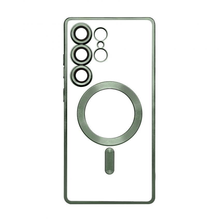 Coque avec MagSafe pour Samsung Galaxy S25 Ultra/S938 (2025) olive (08)