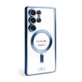 Coque avec MagSafe pour Samsung Galaxy S25 Ultra/S938 (2025) bleu (04)