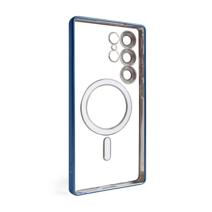Coque avec MagSafe pour Samsung Galaxy S25 Ultra/S938 (2025) bleu (04)