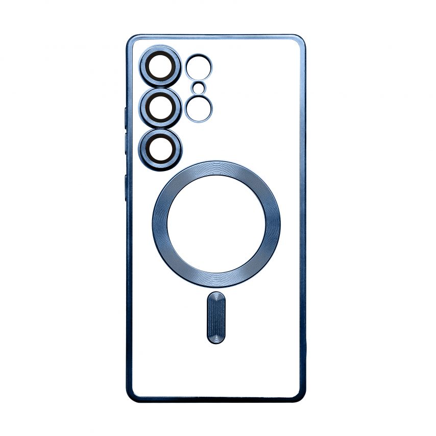 Coque avec MagSafe pour Samsung Galaxy S25 Ultra/S938 (2025) bleu (04)