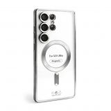 Coque avec MagSafe pour Samsung Galaxy S25 Ultra/S938 (2025) argenté (10)