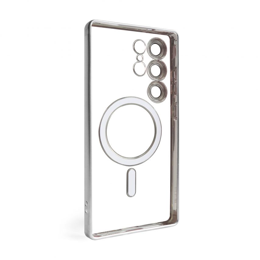 Coque avec MagSafe pour Samsung Galaxy S25 Ultra/S938 (2025) argenté (10)