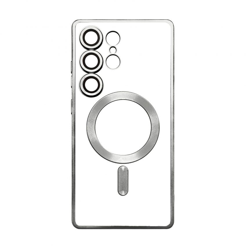Coque avec MagSafe pour Samsung Galaxy S25 Ultra/S938 (2025) argenté (10)