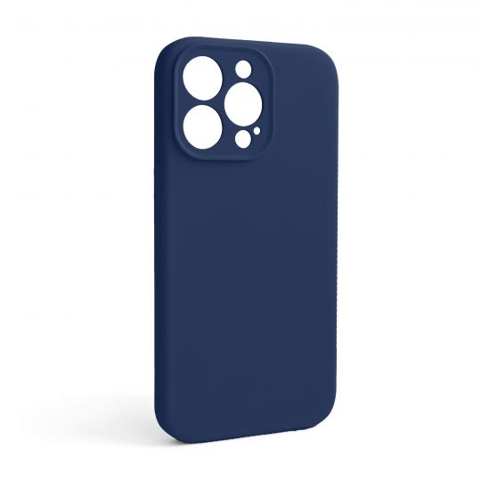 Coque Full Silicone pour Apple iPhone 13 Pro bleu cobalt (36) avec protection de caméra (sans logo)