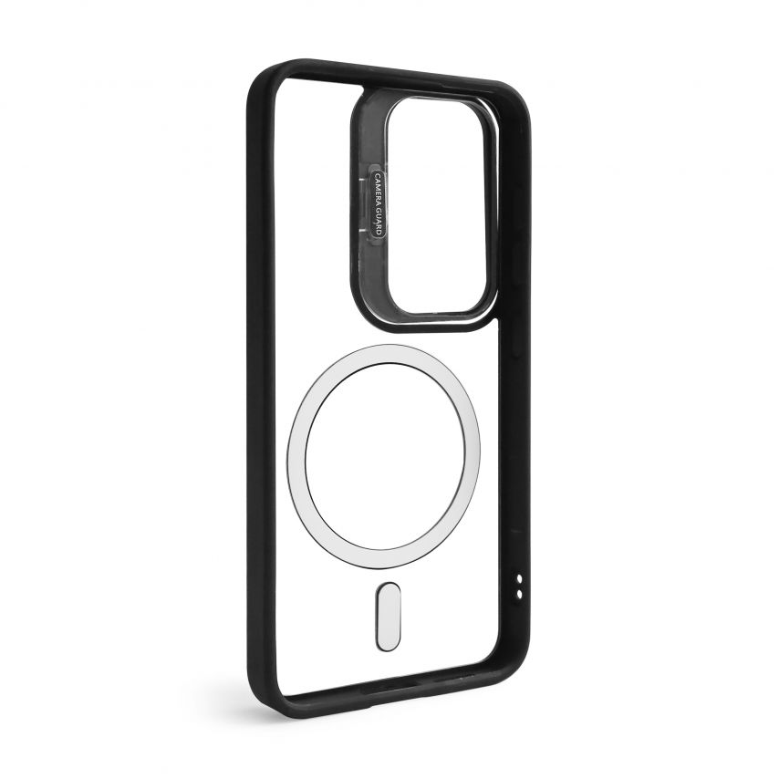 Coque avec MagSafe pour Samsung Galaxy S24/S921 (2024) avec support et protection pour les caméras noir (03)