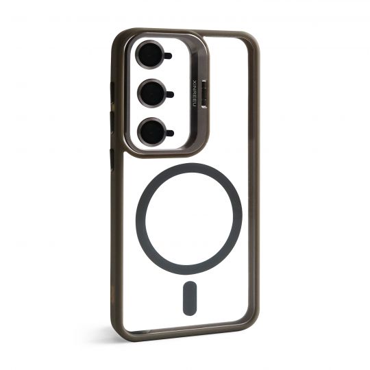 Case with MagSafe for Samsung Galaxy S25/S931 (2025) with stand and camera protection light grey (06) - Buy for 5.90 € in Germany