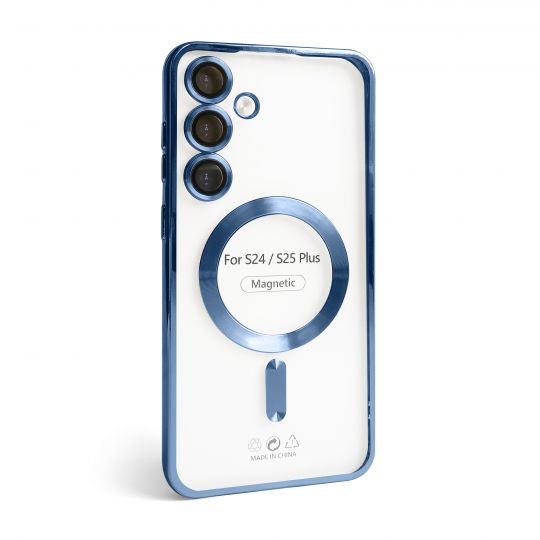 Hülle mit MagSafe für Samsung Galaxy S24 Plus/S926 (2024), S25 Plus/S936 (2025) blau (04)