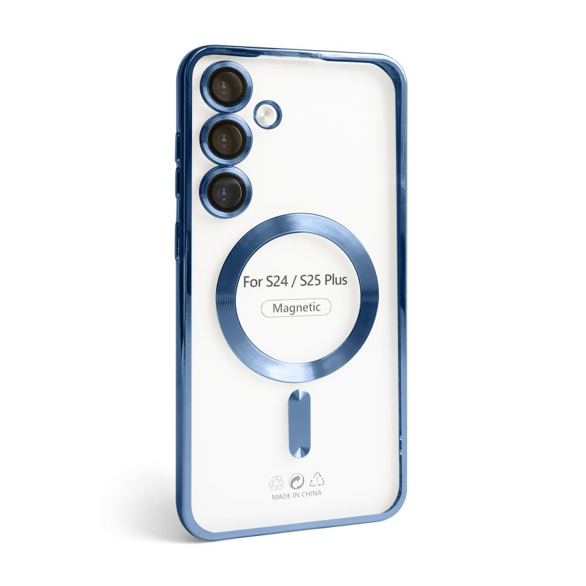 Hülle mit MagSafe für Samsung Galaxy S24 Plus/S926 (2024), S25 Plus/S936 (2025) blau (04)