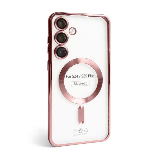Hülle mit MagSafe für Samsung Galaxy S24 Plus/S926 (2024), S25 Plus/S936 (2025) roségold (06)