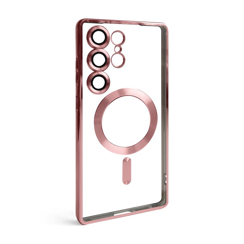 Coque avec MagSafe pour Samsung Galaxy S25 Ultra/S938 (2025) rose d'or (06)