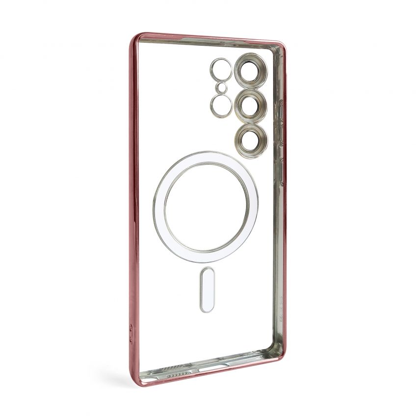 Coque avec MagSafe pour Samsung Galaxy S25 Ultra/S938 (2025) rose d'or (06)