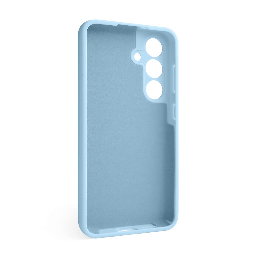 Coque Full Silicone pour Samsung Galaxy S25 Plus/S936 (2025) bleu clair (05) (sans logo )