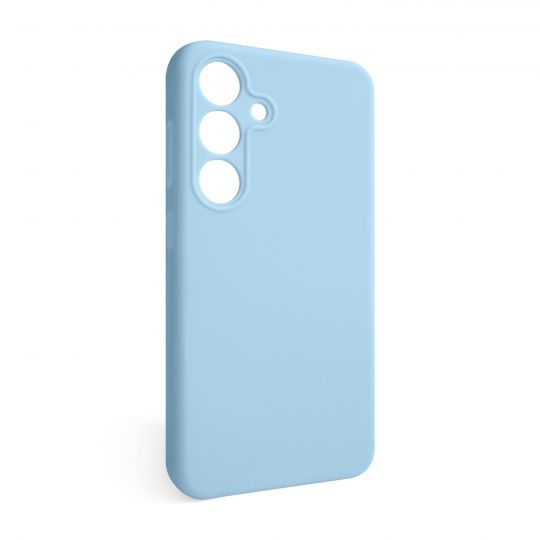 Coque Full Silicone pour Samsung Galaxy S25 Plus/S936 (2025) bleu clair (05) (sans logo )