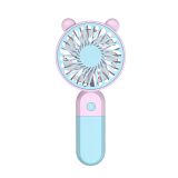 Ventilateur portable Y‑19 400mAh bleu/rose