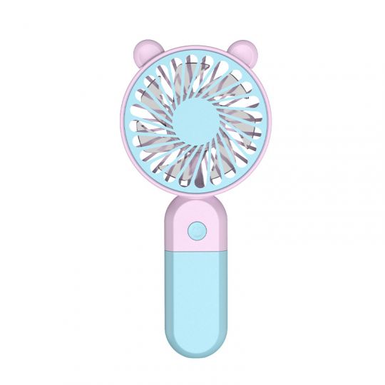 Ventilateur portable Y‑19 400mAh bleu/rose