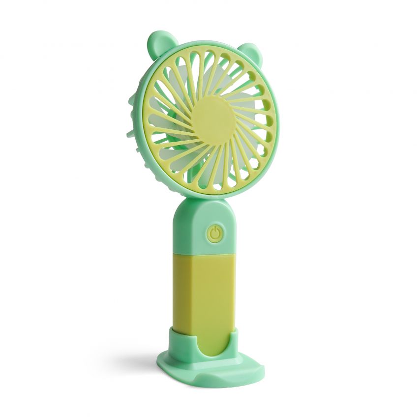 Ventilateur portable Y‑19 400mAh jaune/menthe