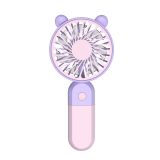 Ventilateur portable Y‑19 400mAh rose/violet
