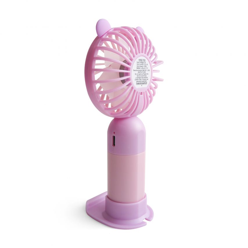 Ventilateur portable Y‑19 400mAh rose/violet
