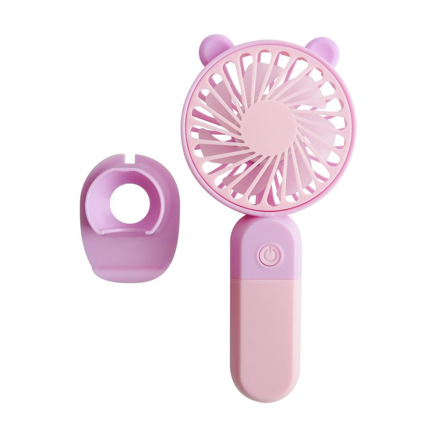 Ventilateur portable Y‑19 400mAh rose/violet
