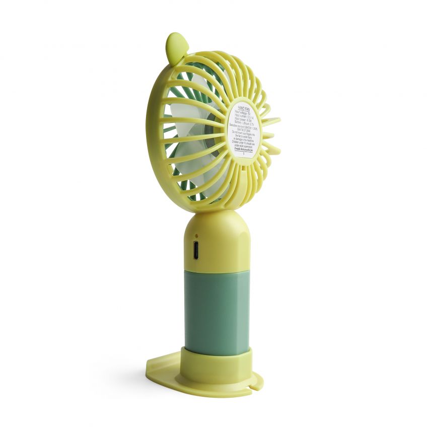 Ventilateur portable Y‑19 400mAh vert/jaune