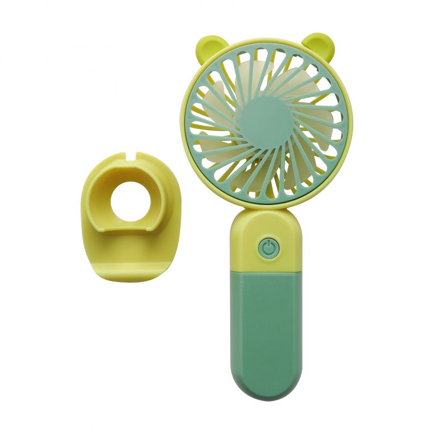 Ventilateur portable Y‑19 400mAh vert/jaune