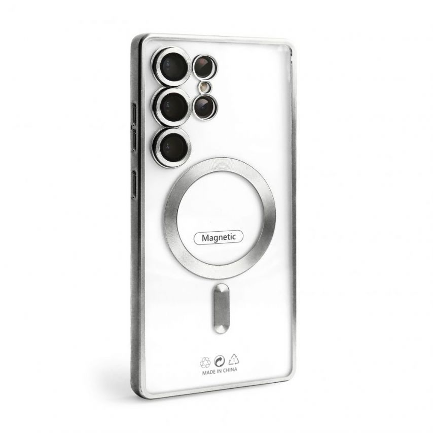 Case with MagSafe for Samsung Galaxy S23 Ultra/S918 (2023) silver (10)