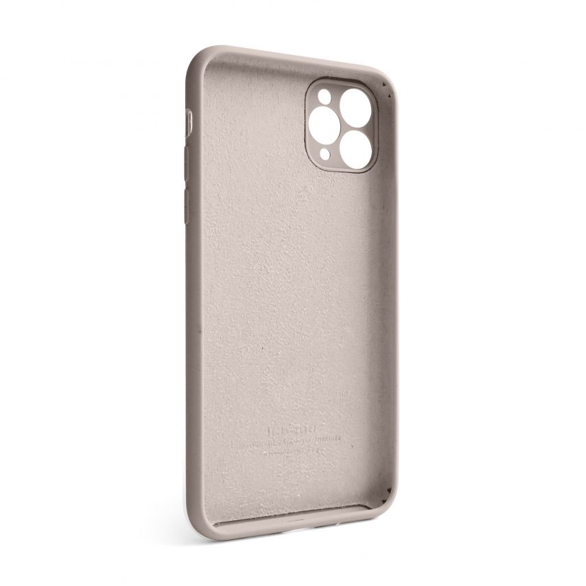 Case Full Silicone for Apple iPhone 11 Pro Max grey pink (73) with camera protection (without logo)