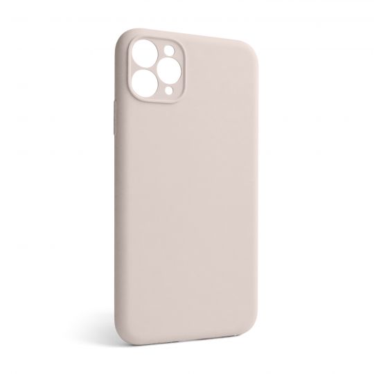 Case Full Silicone for Apple iPhone 11 Pro Max grey pink (73) with camera protection (without logo)