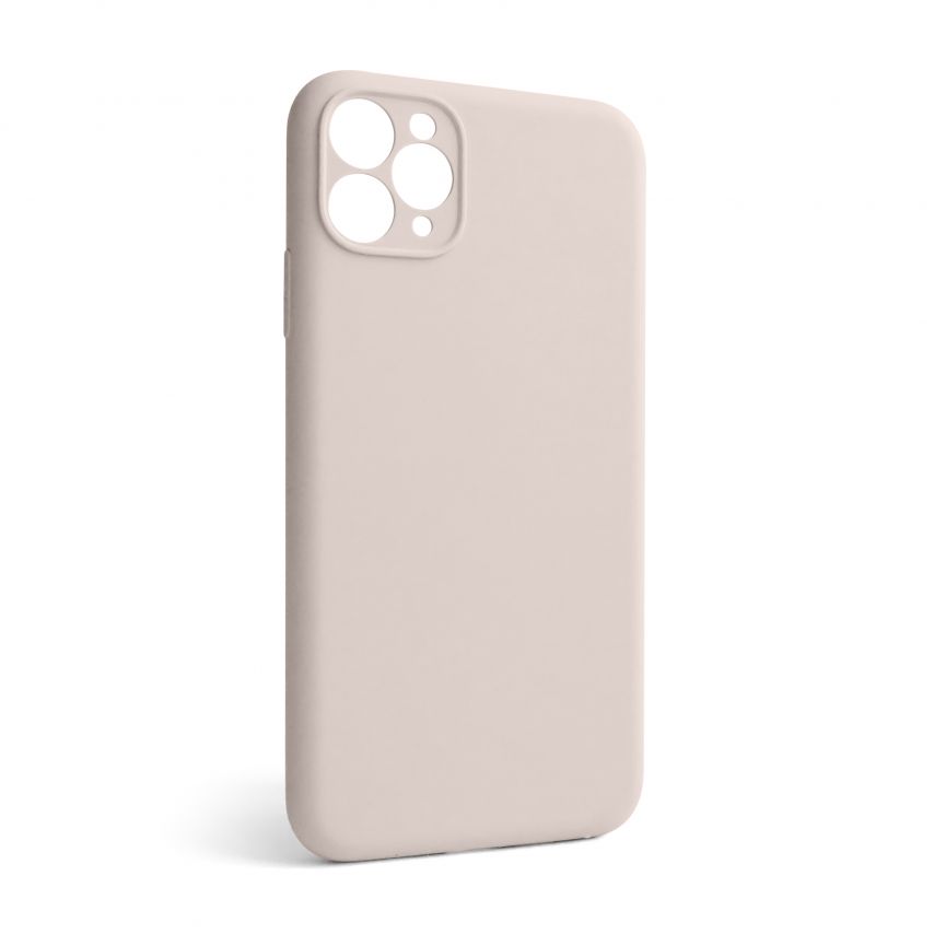 Case Full Silicone for Apple iPhone 11 Pro Max grey pink (73) with camera protection (without logo)