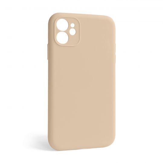Hülle Full Silicone für Apple iPhone 12 desert gold (76) mit Kameraschutz (ohne Logo)