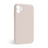 Case Full Silicone for Apple iPhone 12 grey pink (73) with camera protection (without logo)