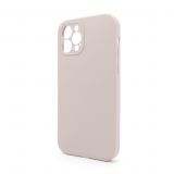 Case Full Silicone for Apple iPhone 12 Pro grey pink (73) with camera protection (without logo)