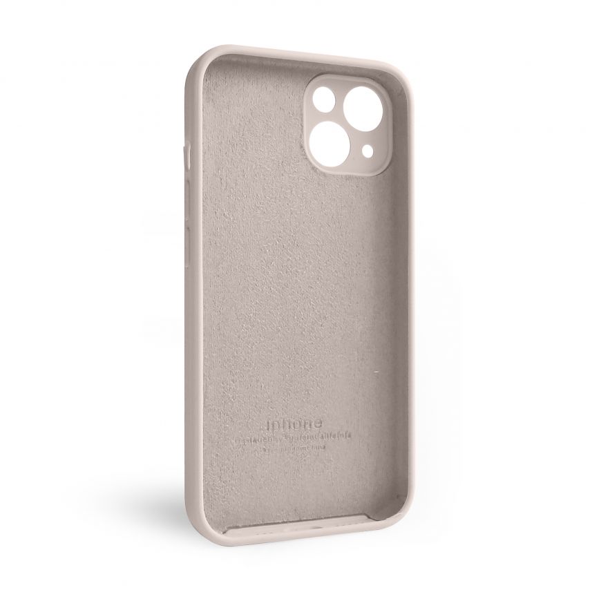 Hülle Full Silicone für Apple iPhone 13 grey pink (73) mit Kameraschutz (ohne Logo)
