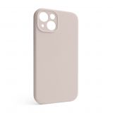 Hülle Full Silicone für Apple iPhone 13 grey pink (73) mit Kameraschutz (ohne Logo)