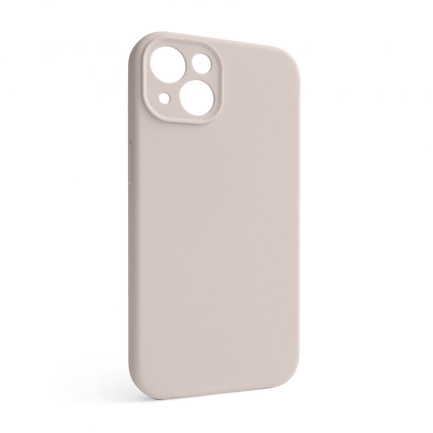 Hülle Full Silicone für Apple iPhone 13 grey pink (73) mit Kameraschutz (ohne Logo)