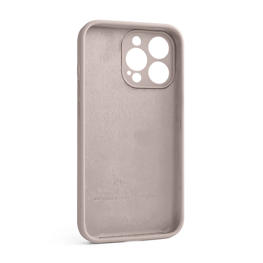 Case Full Silicone for Apple iPhone 13 Pro grey pink (73) with camera protection (without logo)