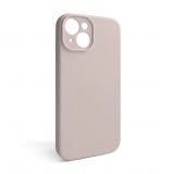 Case Full Silicone for Apple iPhone 14 grey pink (73) with camera protection (without logo)