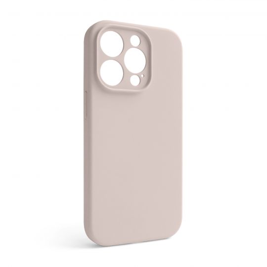 Hülle Full Silicone für Apple iPhone 14 Pro grey pink (73) mit Kameraschutz (ohne Logo)