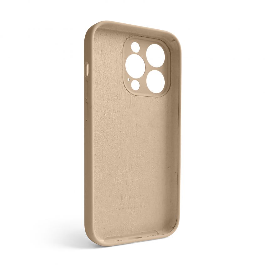 Hülle Full Silicone für Apple iPhone 14 Pro desert gold (76) mit Kameraschutz (ohne Logo)