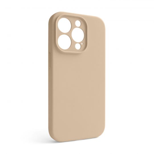 Hülle Full Silicone für Apple iPhone 14 Pro desert gold (76) mit Kameraschutz (ohne Logo)