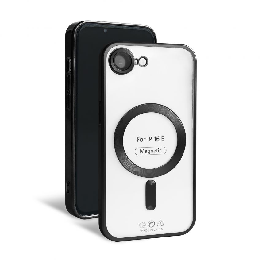 Hülle mit MagSafe für Apple iPhone 16e black (09) matte