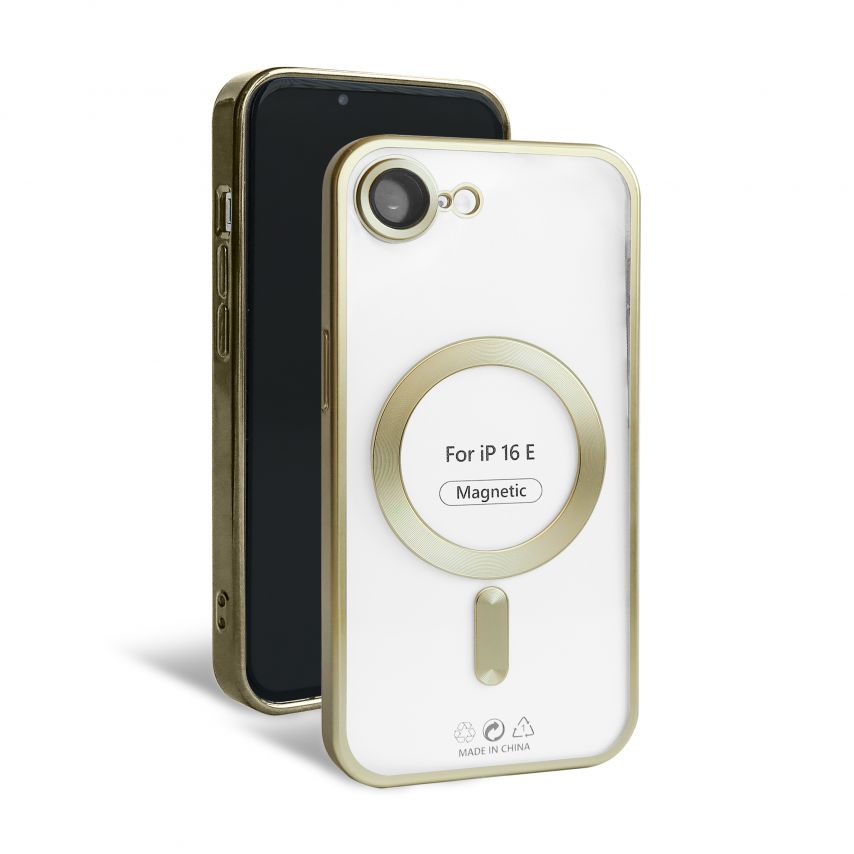 Hülle mit MagSafe für Apple iPhone 16e gold (03) matte