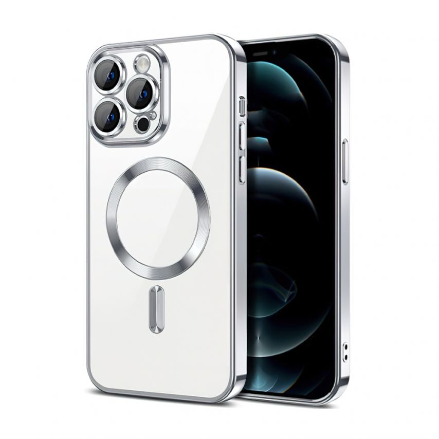 Coque avec MagSafe pour Apple iPhone 16e argent (10) mat