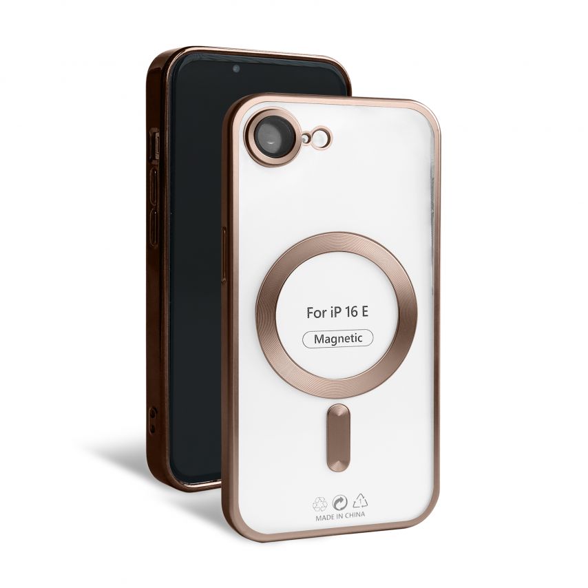 Hülle mit MagSafe für Apple iPhone 16e brown (13) matte