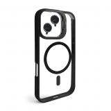 Hülle mit MagSafe für Apple iPhone 16e mit Ständer und Kameraschutz black (03)