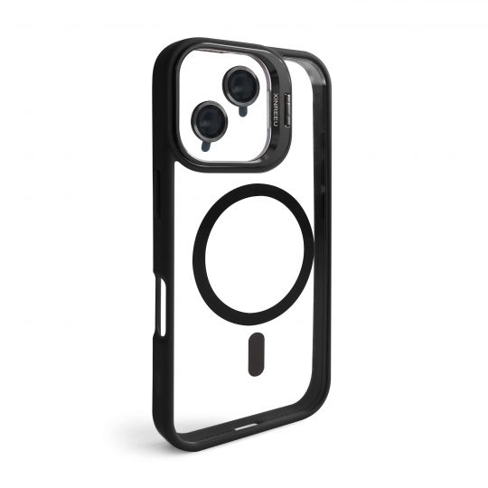 Hülle mit MagSafe für Apple iPhone 16e mit Ständer und Kameraschutz black (03) - Kaufen Sie für 5.90 € in Deutschland