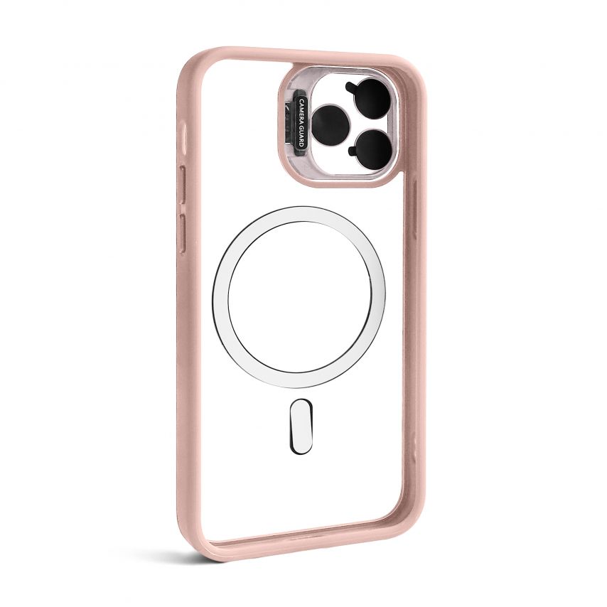 Case with MagSafe for Apple iPhone 11 Pro with stand and camera protection pink (10)